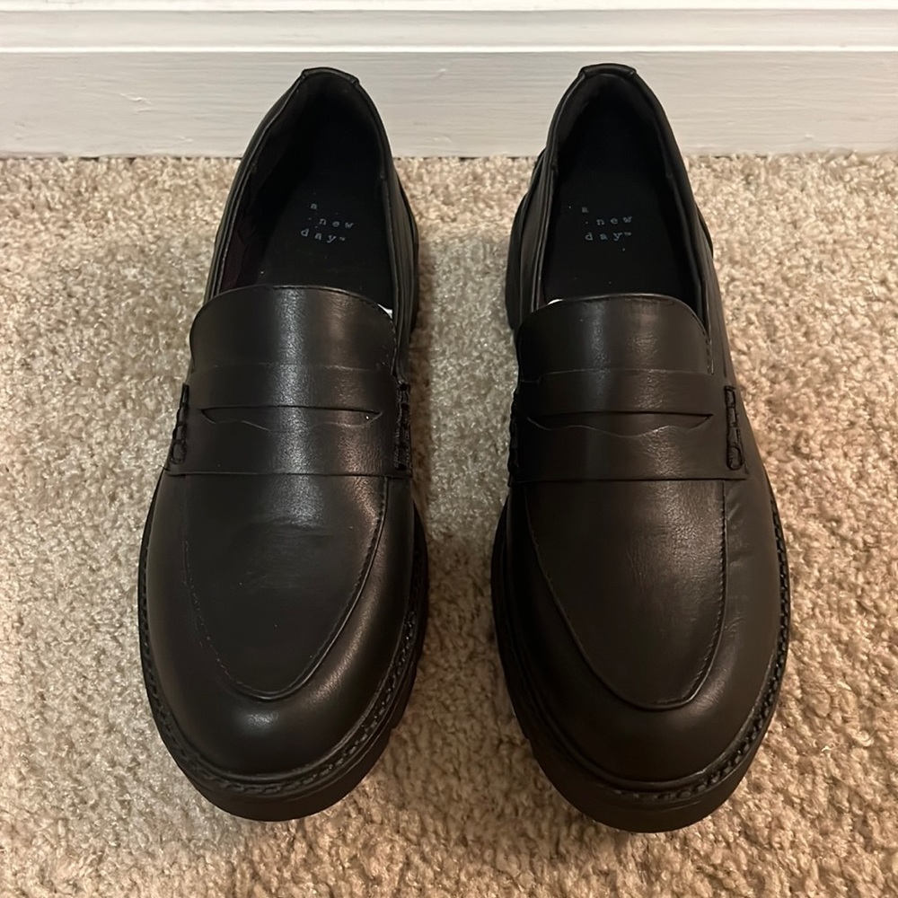 Brand new black loafers